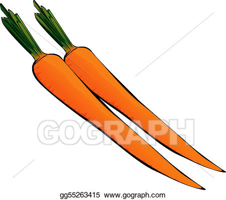 Carrot clipart two. Stock illustrations carrots gg