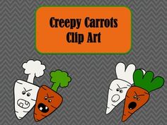 Carrots clipart big carrot. Creepy with and without