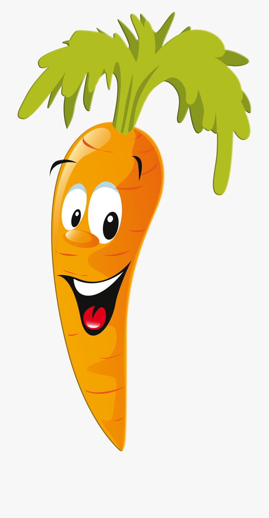 Happy and smiling carrot. Carrots clipart caroot