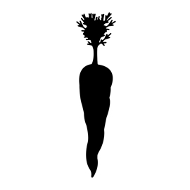 carrots clipart silhouette