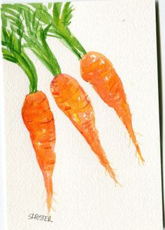 carrots clipart watercolor
