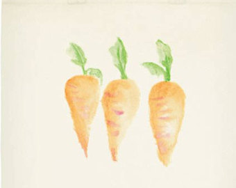 carrots clipart watercolor