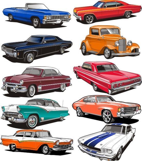 cars clipart classic