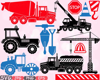 Cars clipart construction. Machines toy toys stickers