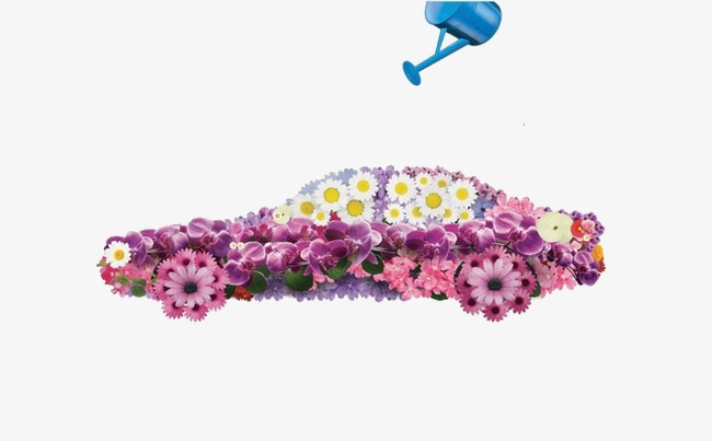 clipart cars flower