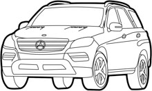 cars clipart outline
