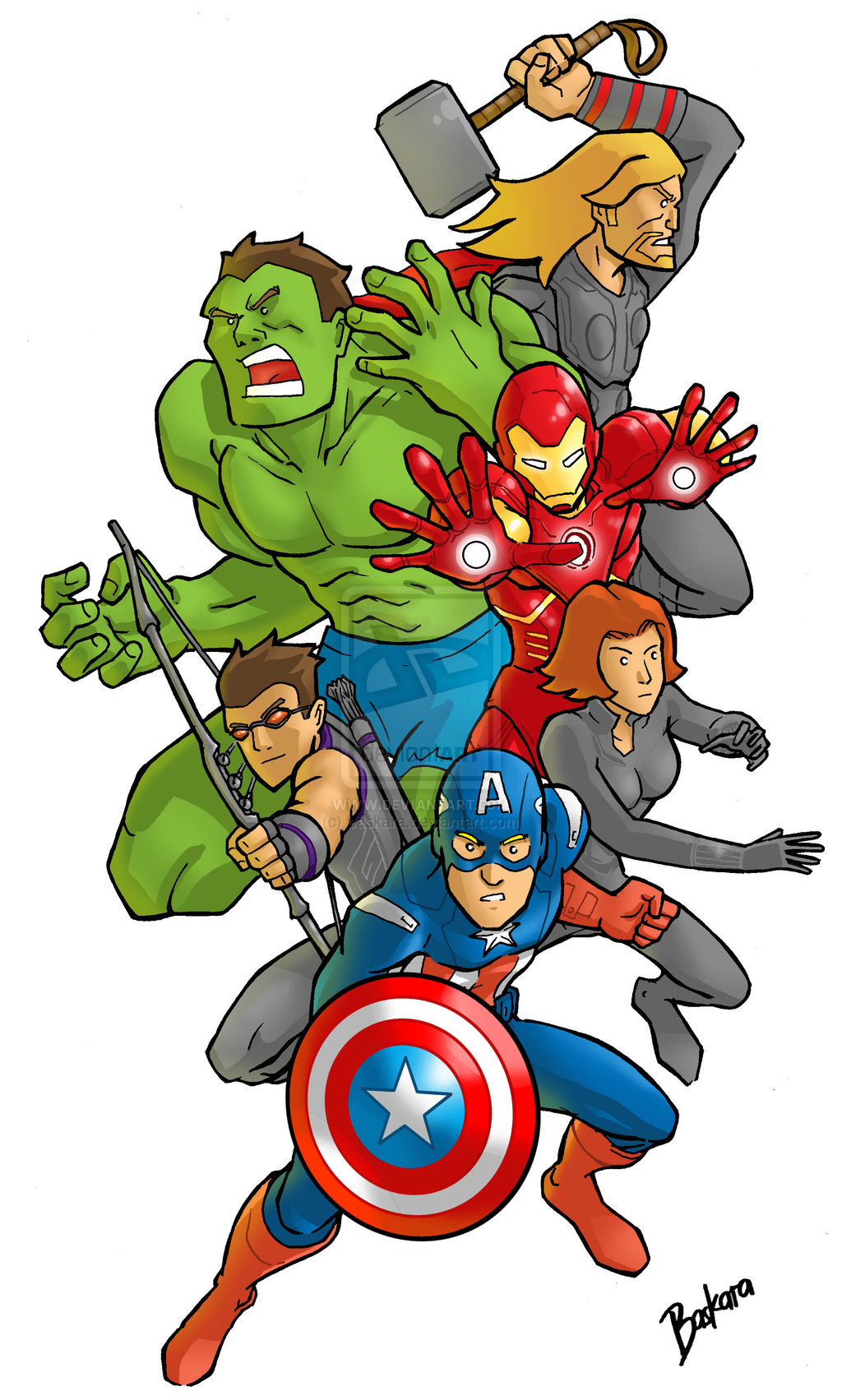 cartoon clipart avengers