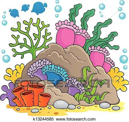 coral clipart cartoon
