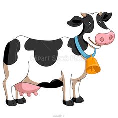 cartoon clipart cow