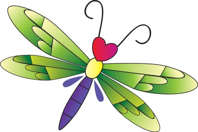 cartoon clipart dragonfly