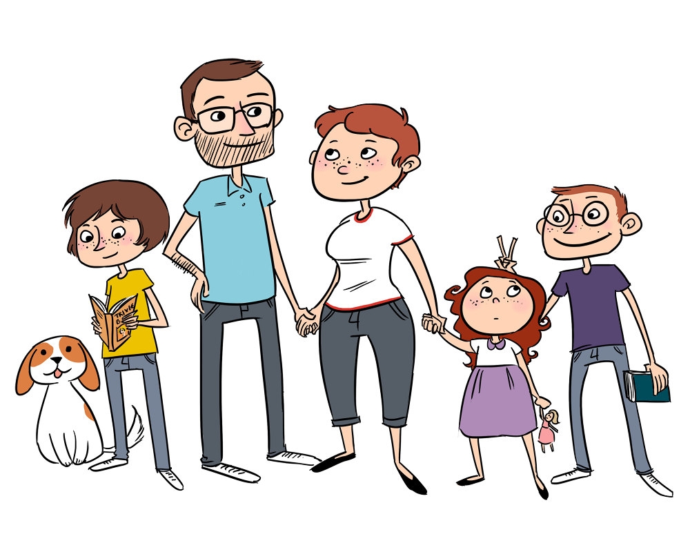 cartoon clipart family