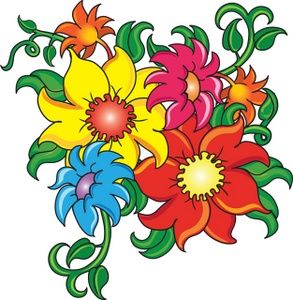 Cartoon clipart flower. Flowers clip art images