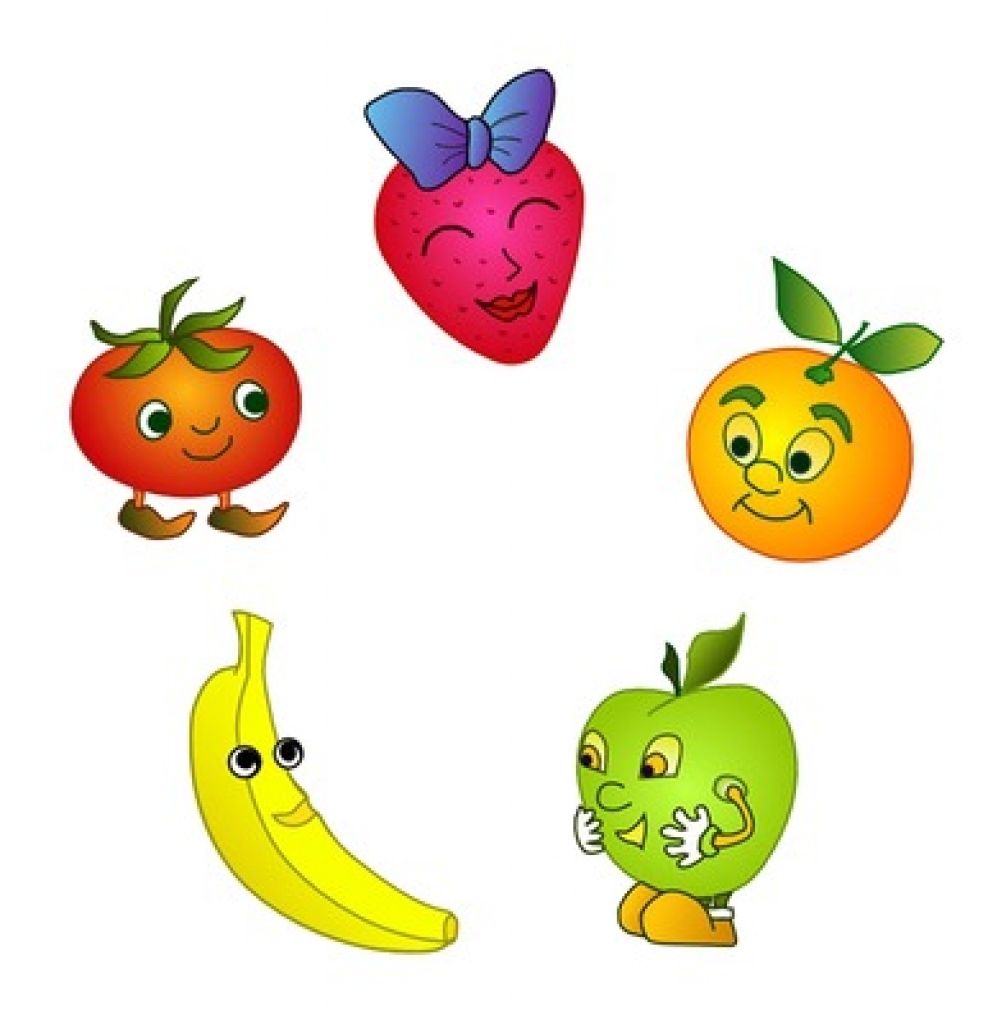 cartoon clipart fruit