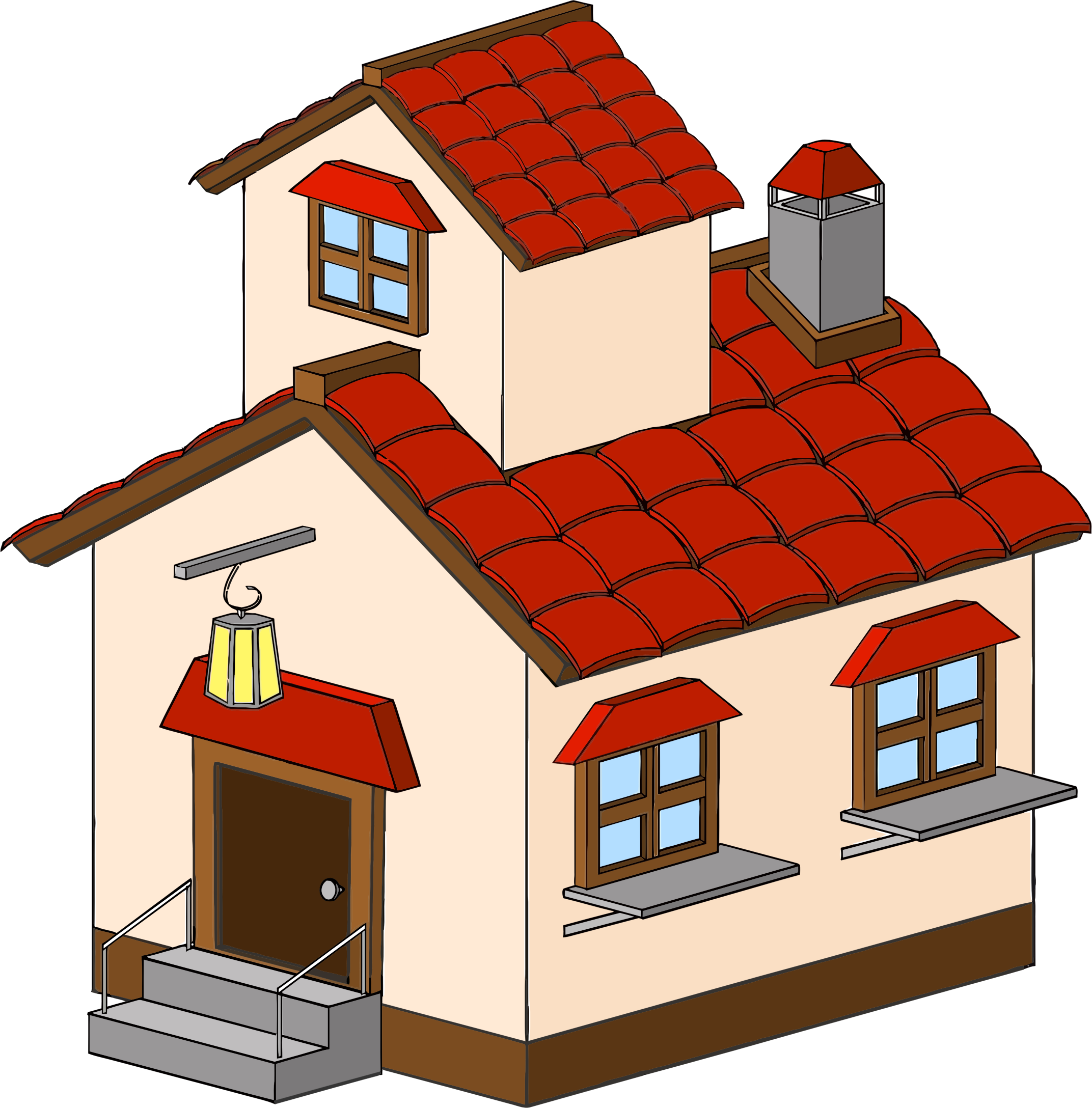 Floor clipart double storey house. Cartoon haunted picture free