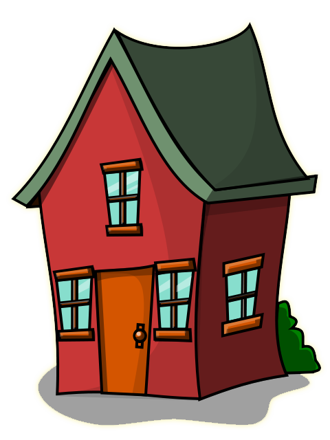 Free cartoon house download. Home clipart animated