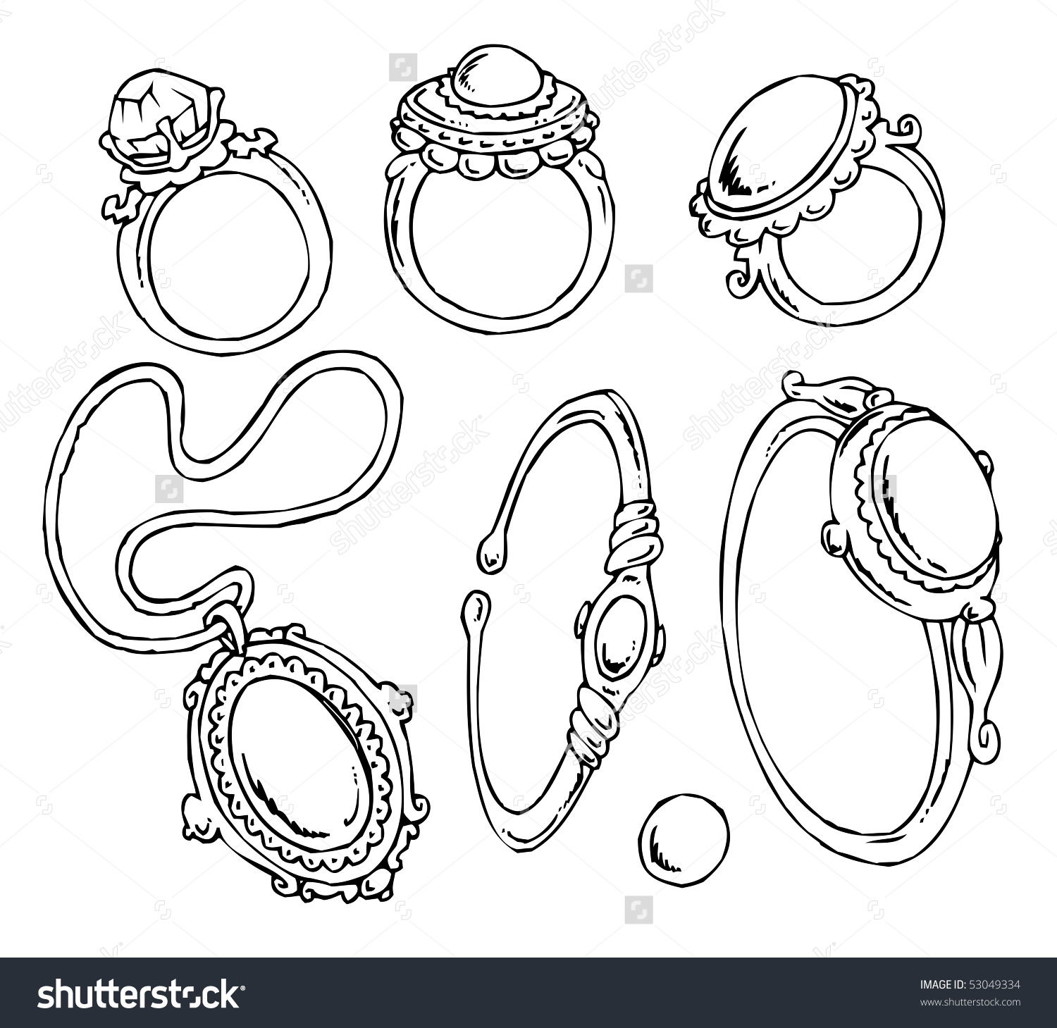 jewelry clipart cartoon
