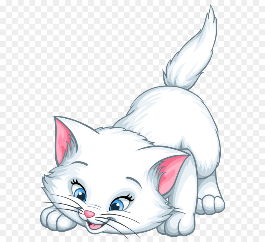 cartoon clipart kitten