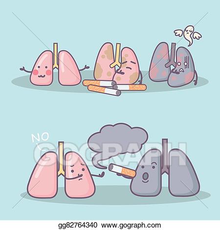 cartoon clipart lung