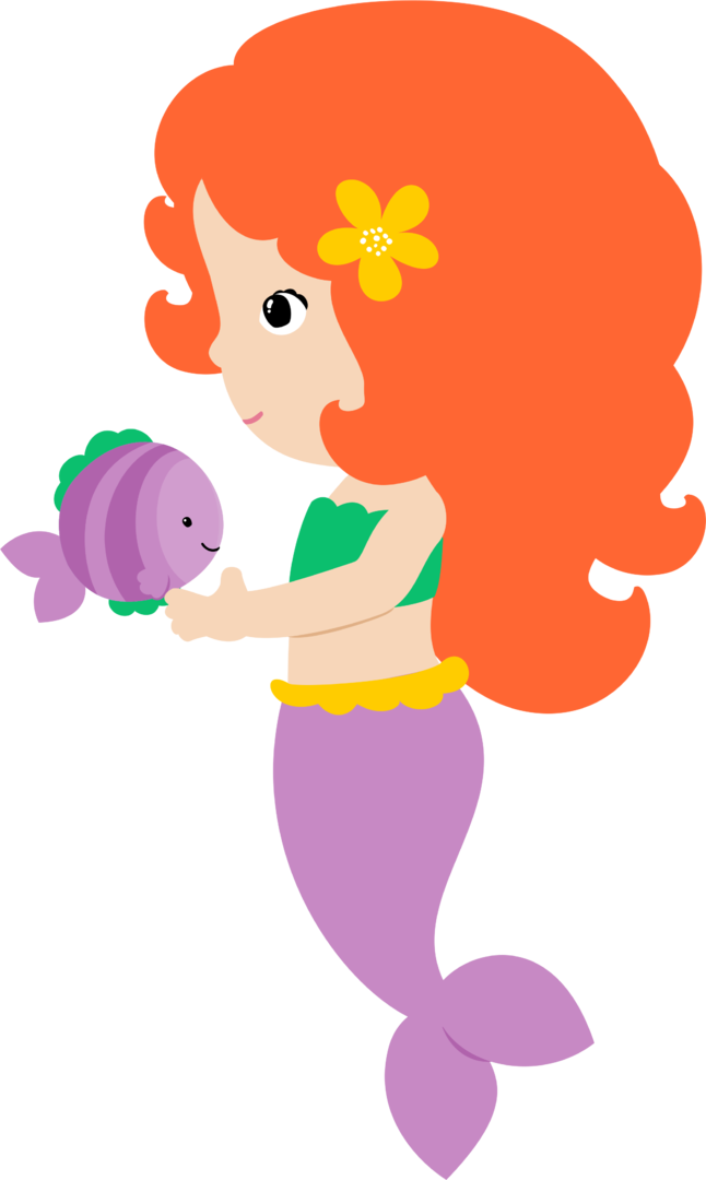 mermaid clipart cute