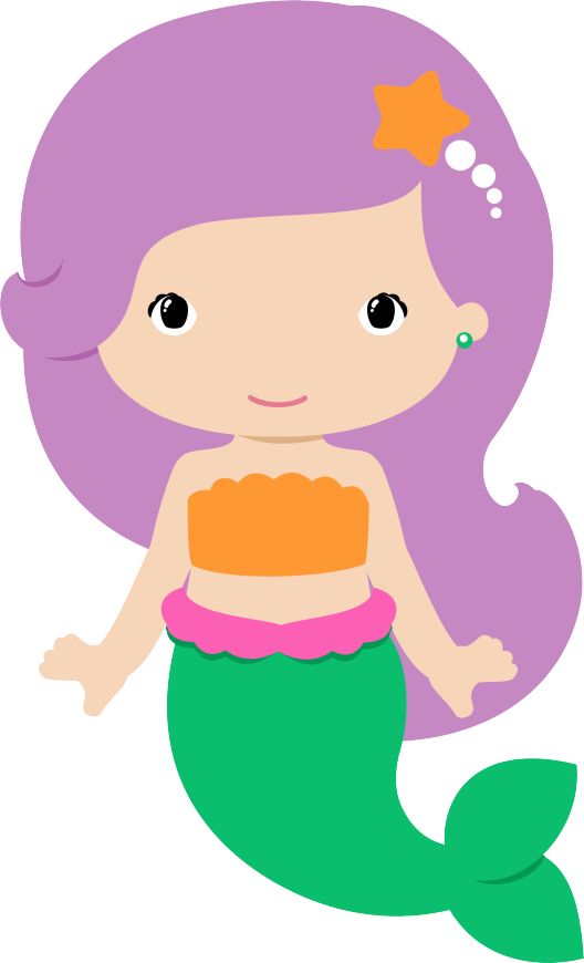 cartoon clipart mermaid