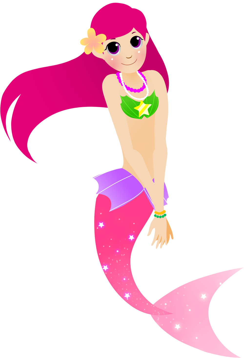 Clipart circle mermaid. Cartoon 