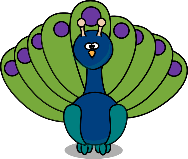 peacock clipart face