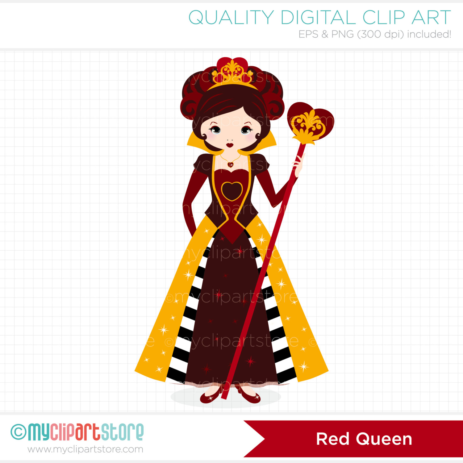 cartoon clipart queen