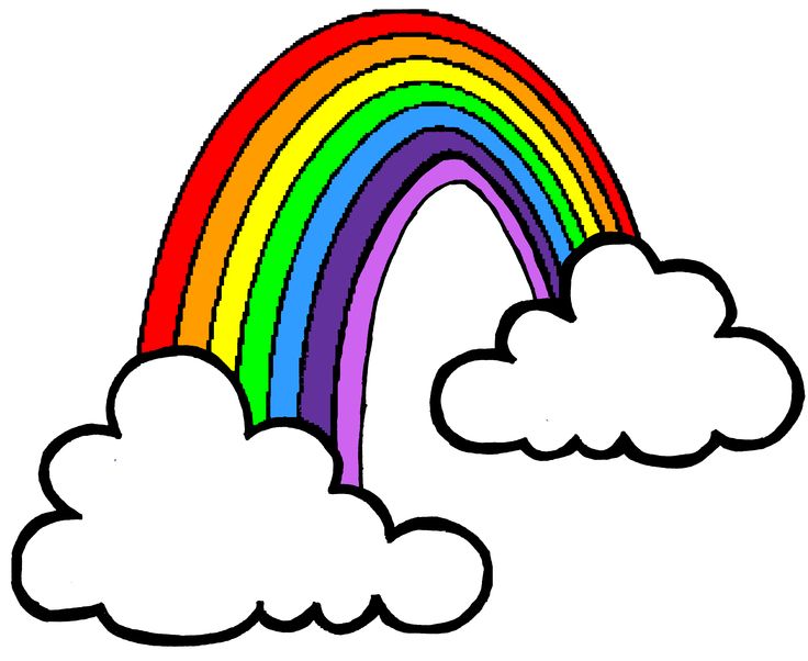  best rainbows images. Cartoon clipart rainbow