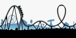 Cartoon clipart roller coaster. Sky playground png image
