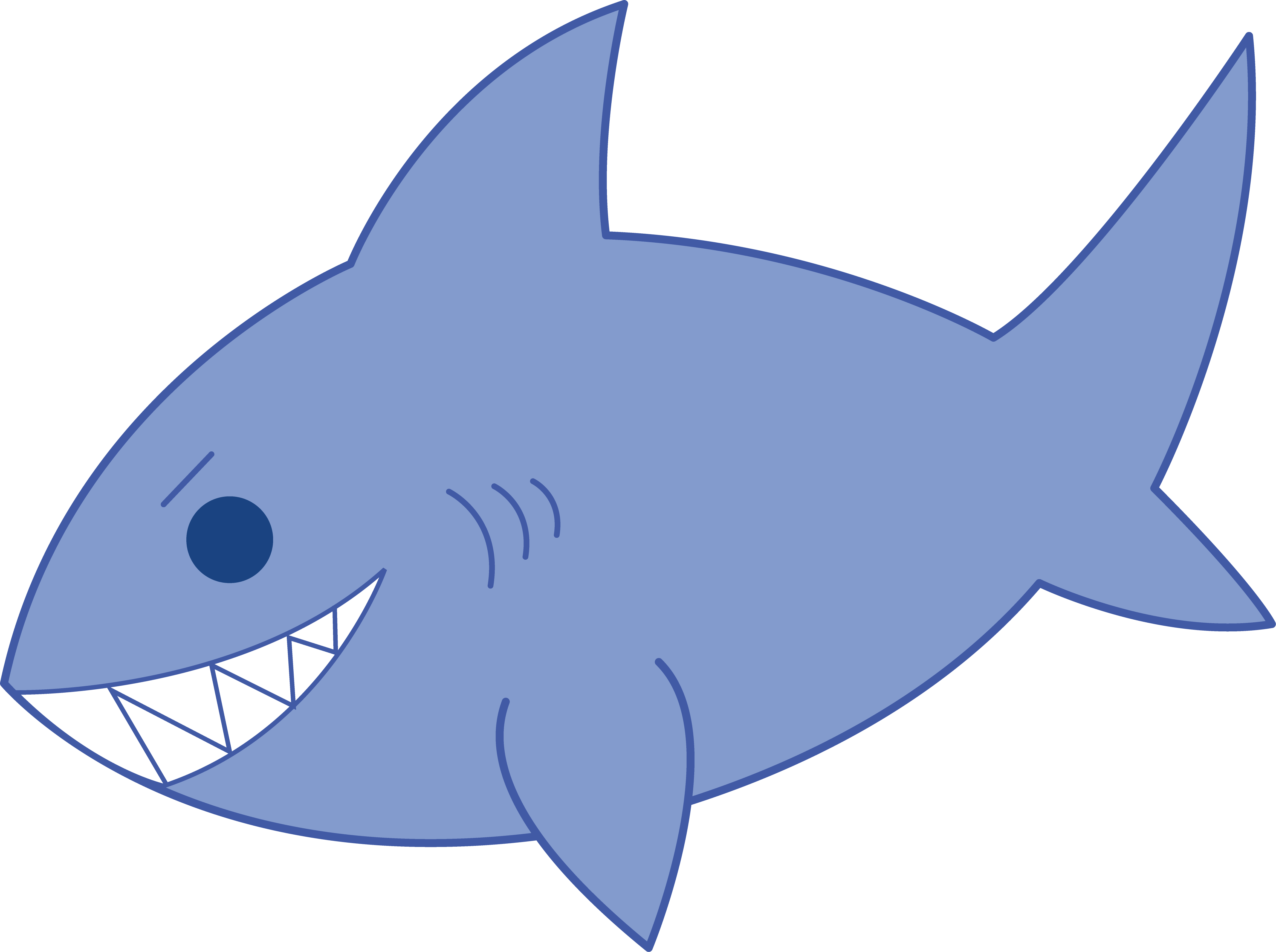 Cartoon shark silhouette at. Tooth clipart fish