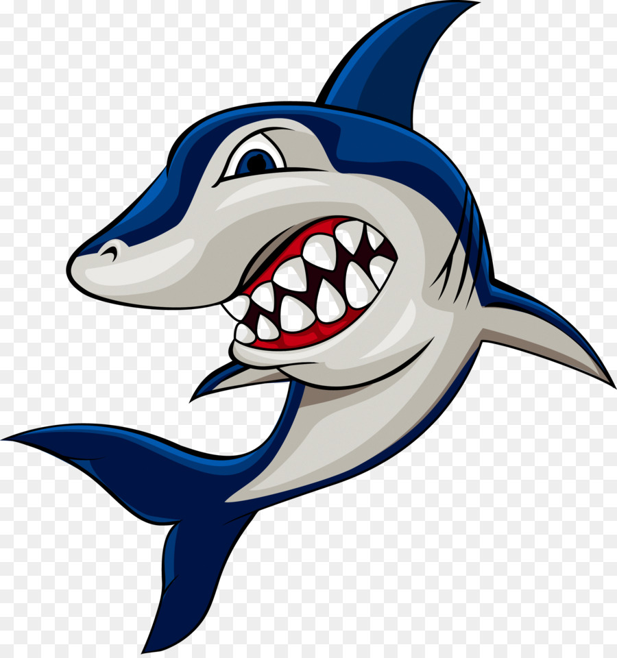 cartoon clipart shark