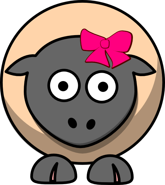 Clipart sheep vector. Cartoon clip art at