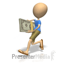 cash clipart animation