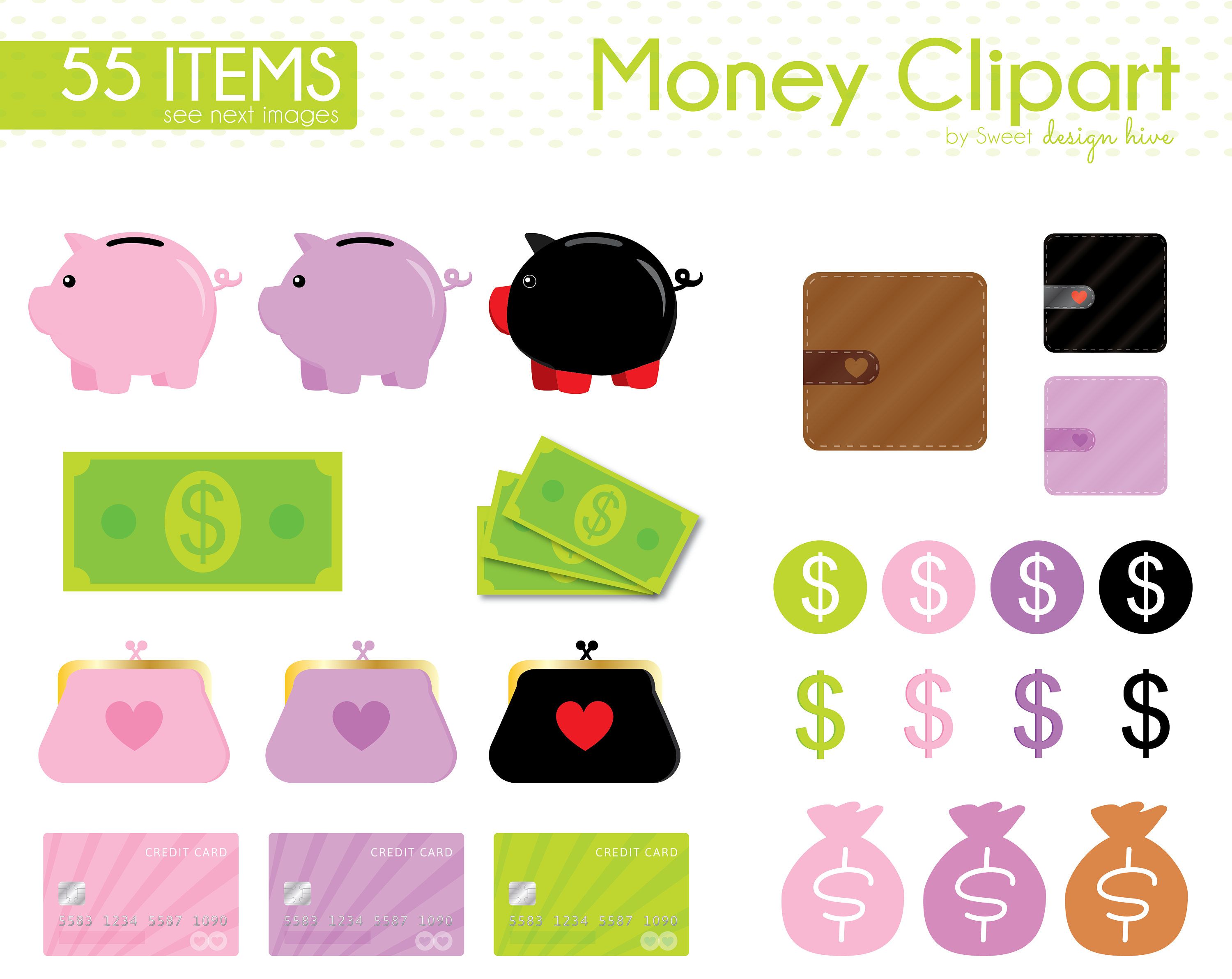 Money dollar bill saving. Cash clipart finance