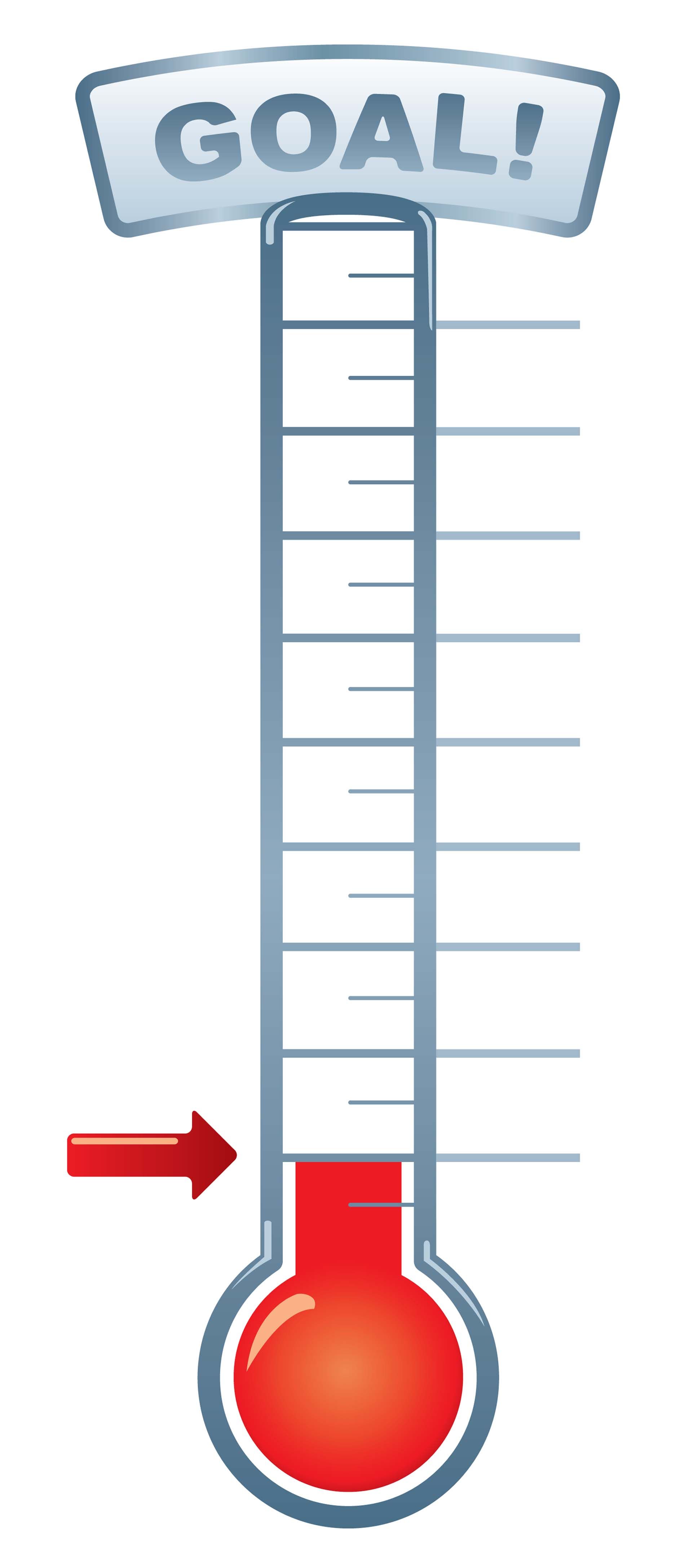 Fundraising clipart goal thermometer, Fundraising goal thermometer