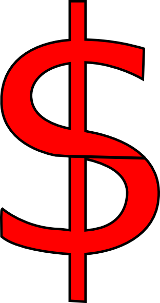 money clipart red