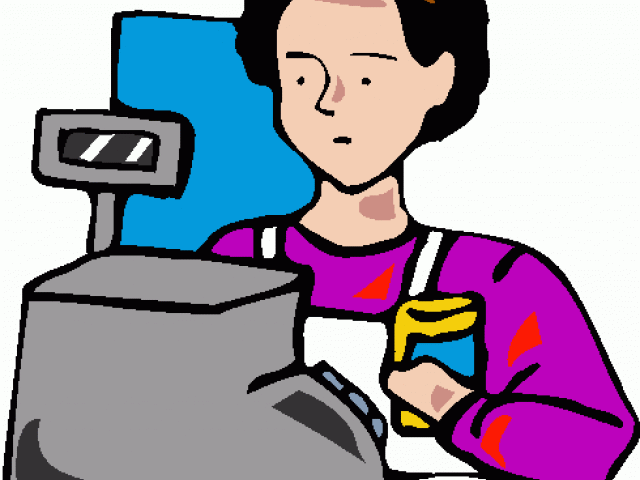 cashier clipart animated