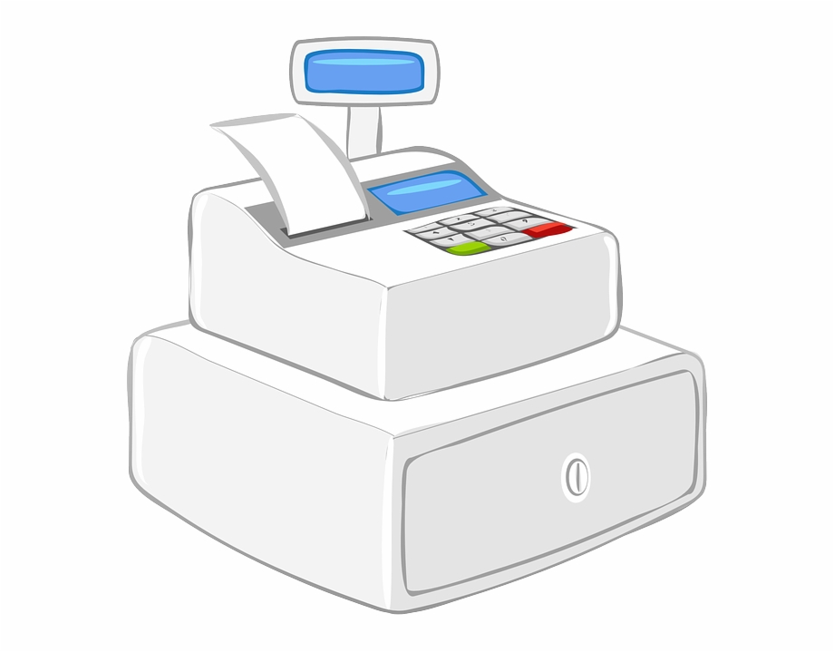 cashier clipart machine