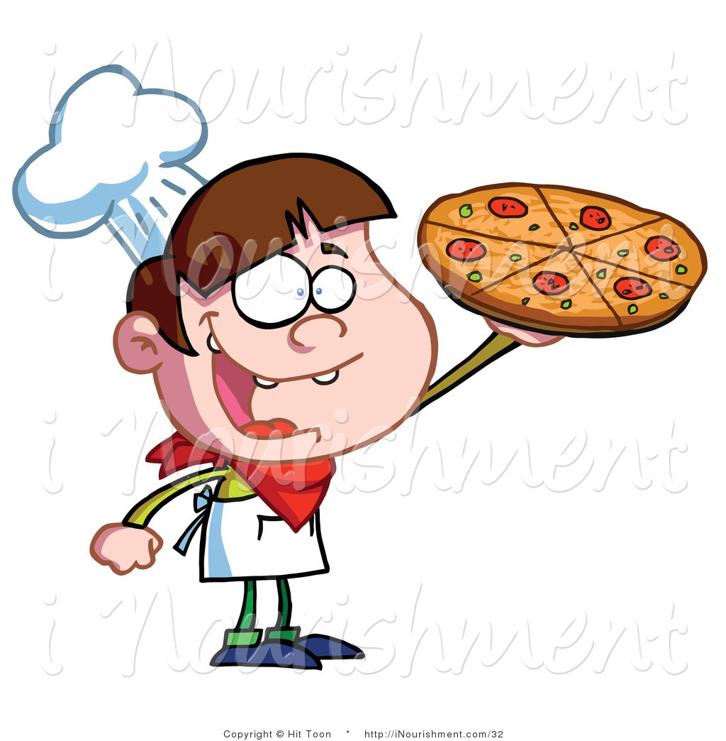 cashier clipart pizza