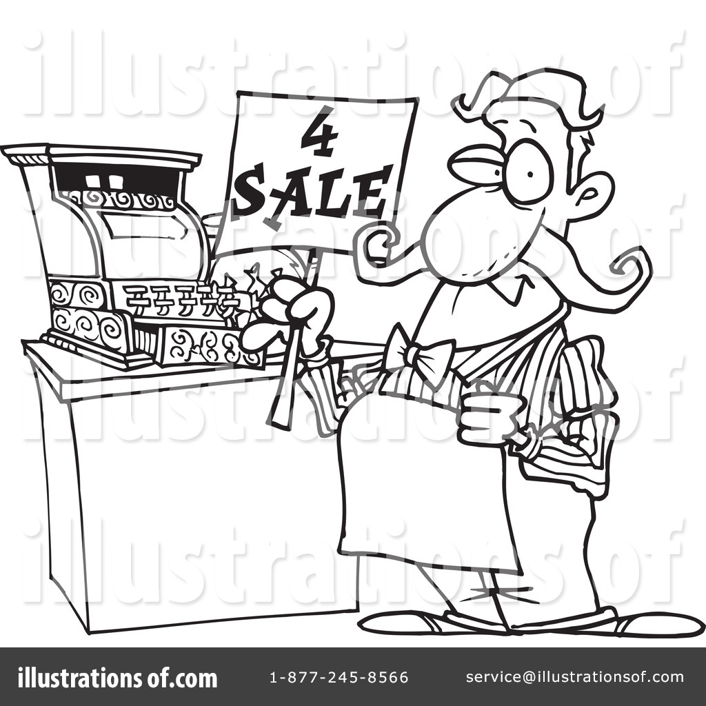cashier clipart store clerk