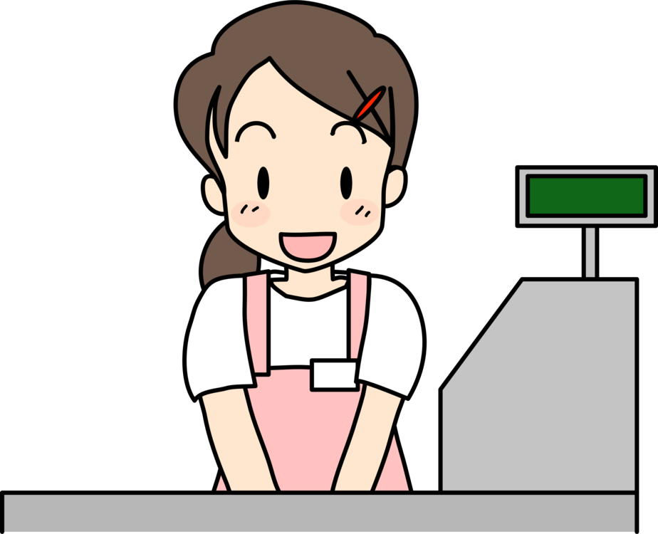 cashier clipart store clerk
