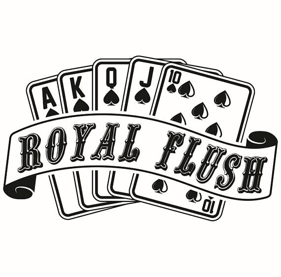 casino clipart royal flush