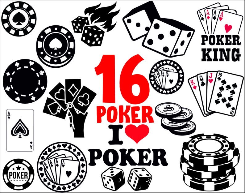 Casino clipart svg. Poker playing cards silhouette
