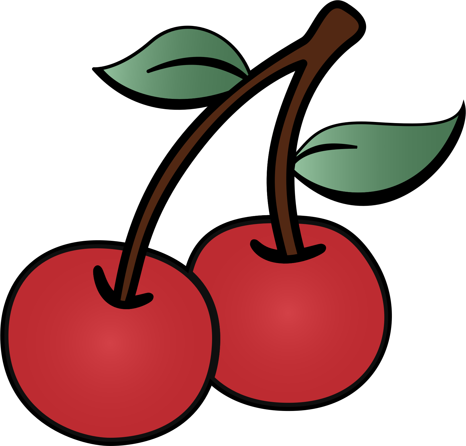 cherries clipart one cherry