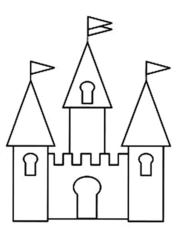 Featured image of post Castle Drawing Easy For Kids : Kids like to draw various shapes for fun.
