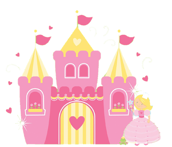 Girly clipart closet. Princess castle window birthday