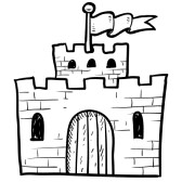 clipart castle fortress