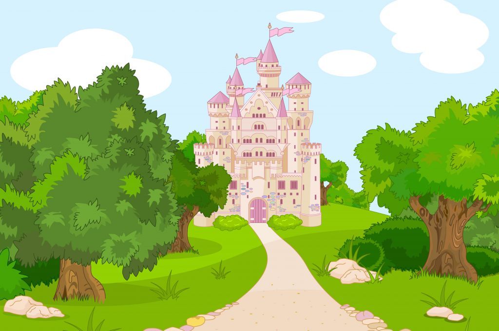 clipart castle landscape
