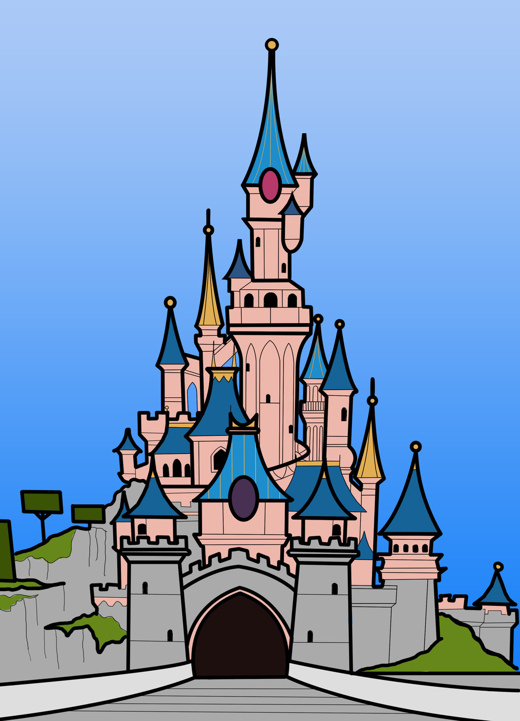 castle clipart logo