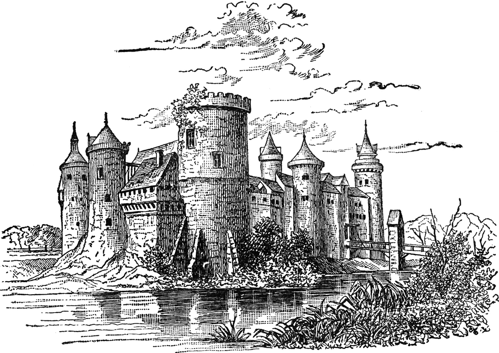 clipart castle scottish castle